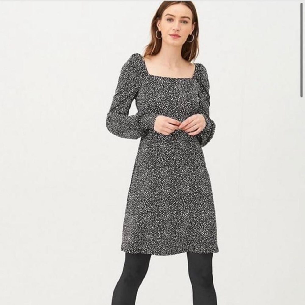 NWT LOFT Square Neck Long Sleeve Dress